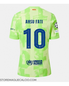 Barcelona Ansu Fati #10 Maglia Gara Terza Repliche 2024-25